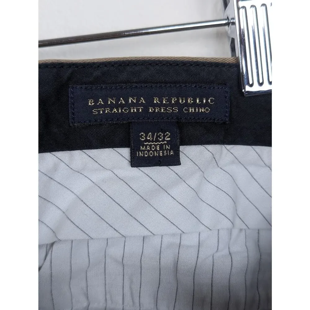 Banana Republic Straight Dress Chinos 34x31‎